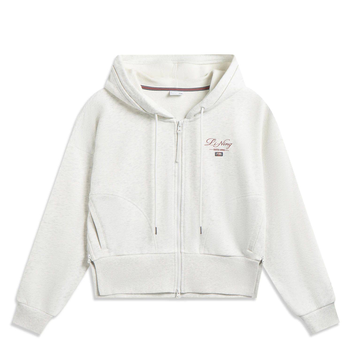 李宁卫衣2026春季新款女子休闲简洁时尚宽松开衫连帽卫衣AWDW276,运动服/休闲服装,运动卫衣/套头衫,淘宝优惠券,粉丝福利购,淘宝优惠卷