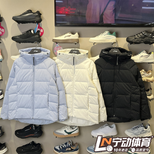 李宁女子羽绒服2025冬季新款保暖防泼水鸭绒短款羽绒夹克AYMV198