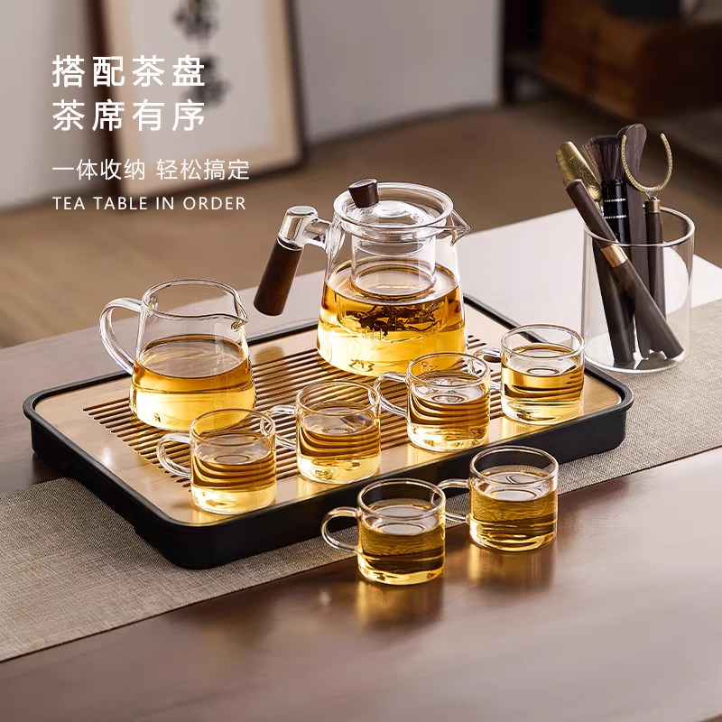 玻璃茶具套装2026新款家用泡茶壶办公会客高档喝茶专用功夫茶具