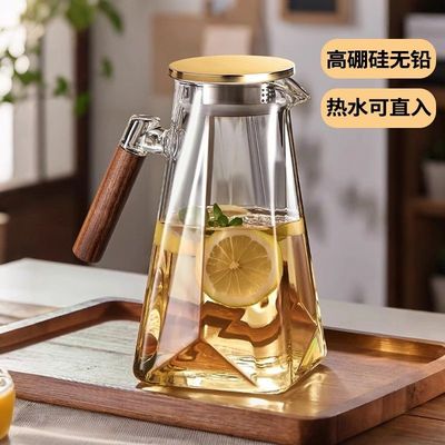 大容量夏天凉开水杯子茶壶高硼硅玻璃冷水壶家用高档耐高温凉水壶