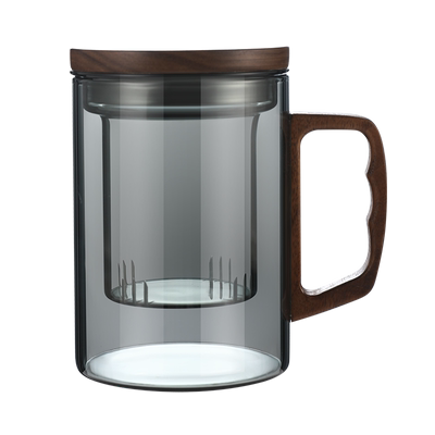 茶杯茶水分离高档玻璃泡茶杯