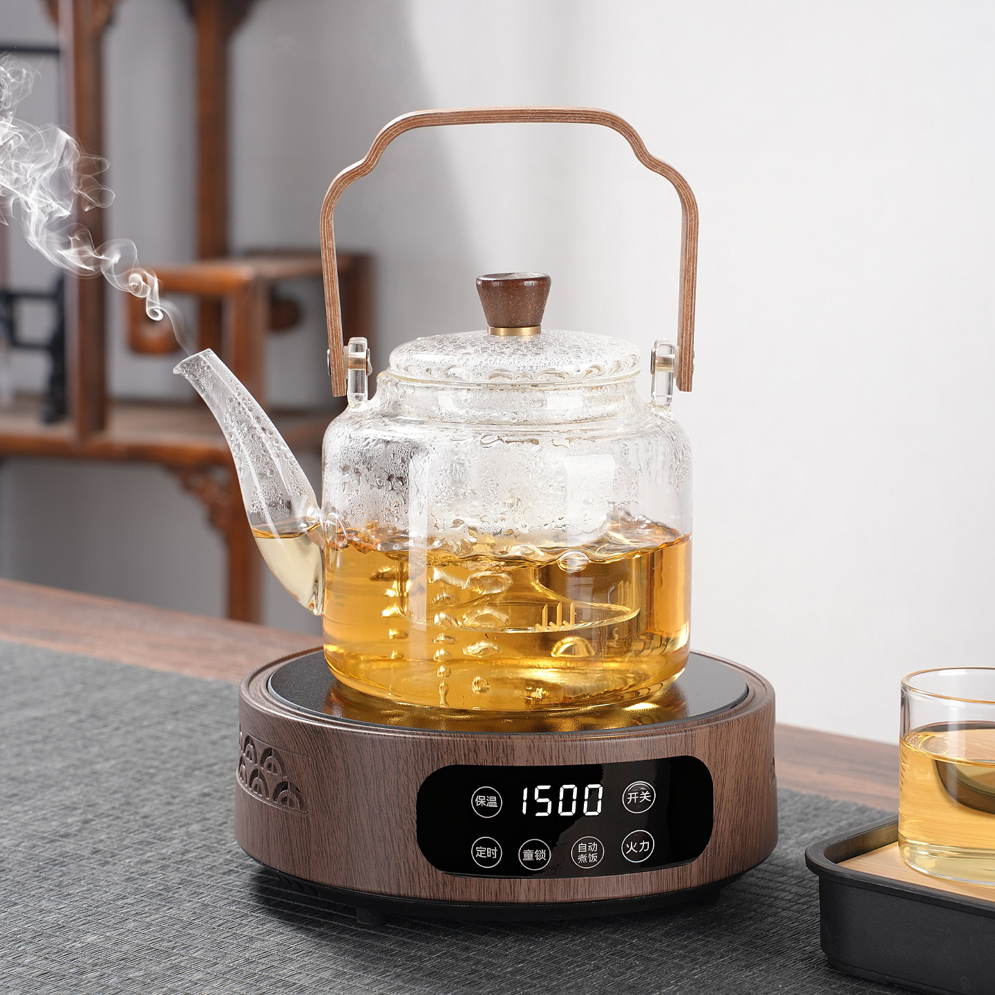 2025新款电陶炉煮茶炉小型家用煮茶器高端泡茶壶养生壶围炉煮茶器