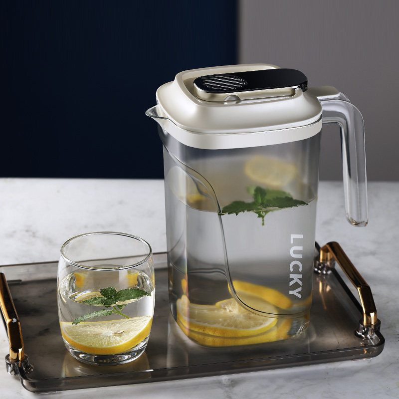 冷水壶家用耐高温塑料凉水壶夏天泡茶水壶新款家用凉水壶大容量