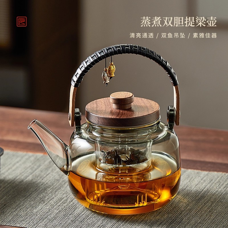 玻璃煮茶壶泡茶家用烧水壶套装