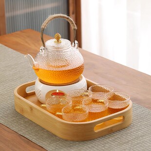 围炉煮茶壶2026新款玻璃茶壶泡茶家用耐高温明火蜡烛煮茶茶具套装