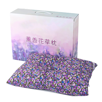办公室薰衣草靠枕午睡纯棉荞麦枕