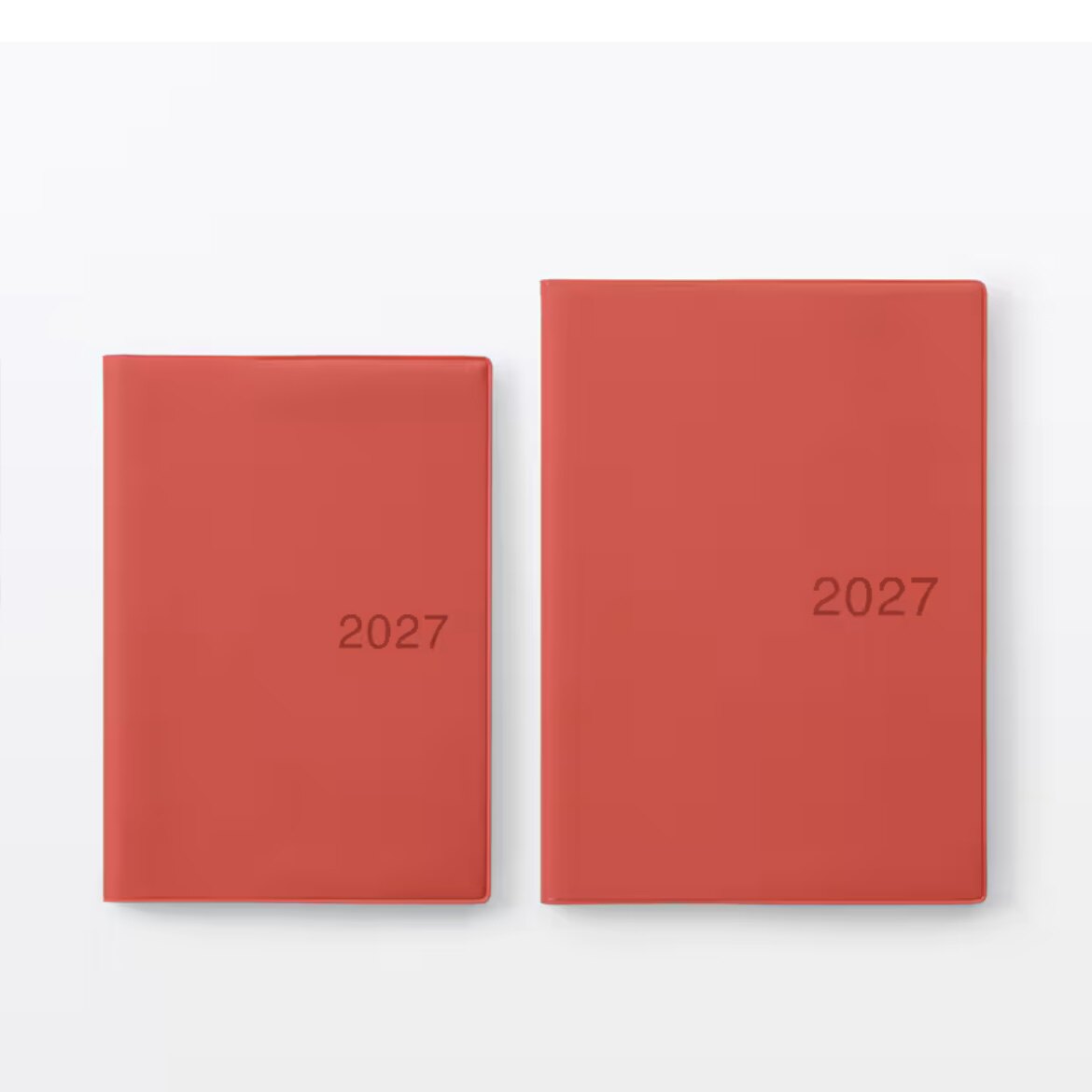 日本代购MUJI无印良品2027年新年款日程本手帐本横式月周计划