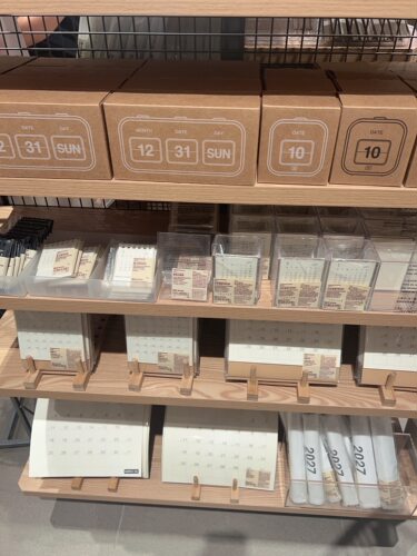 日本无印良品muji台历日历计划