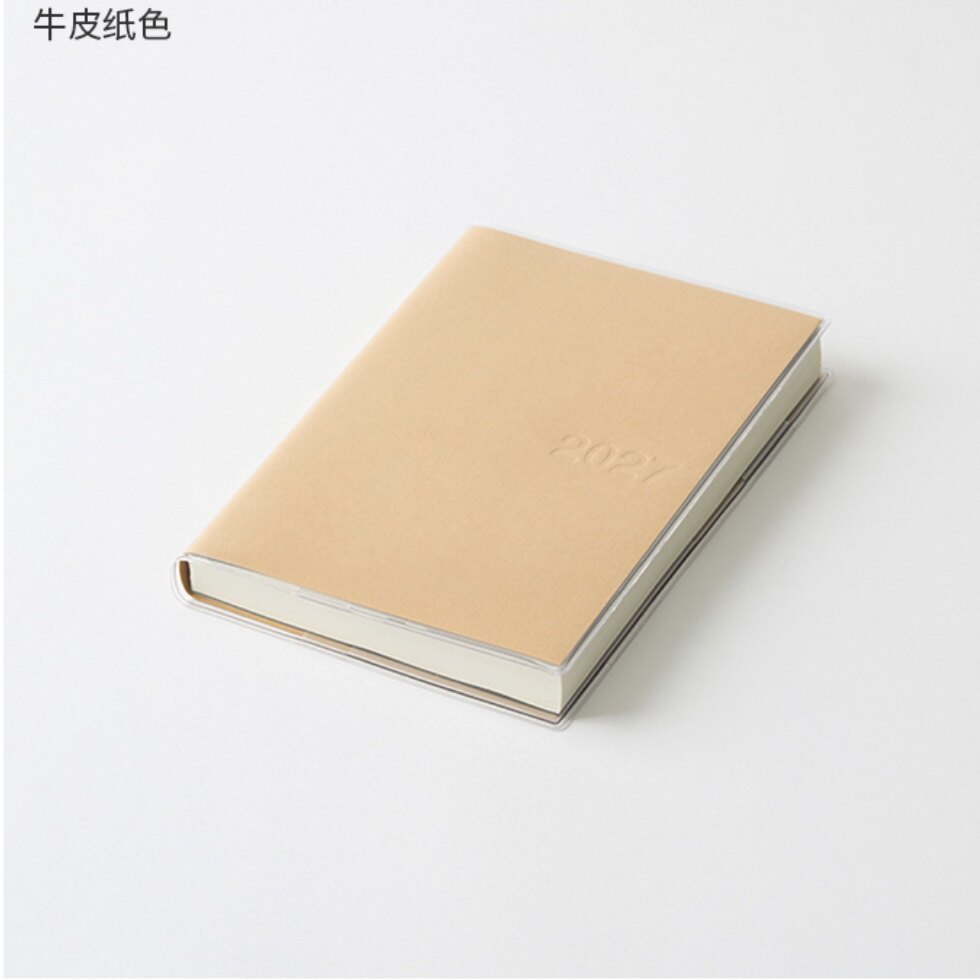 日本MUJI无印良品2027年自填日期上质纸可一览日程两日一页日程本图片