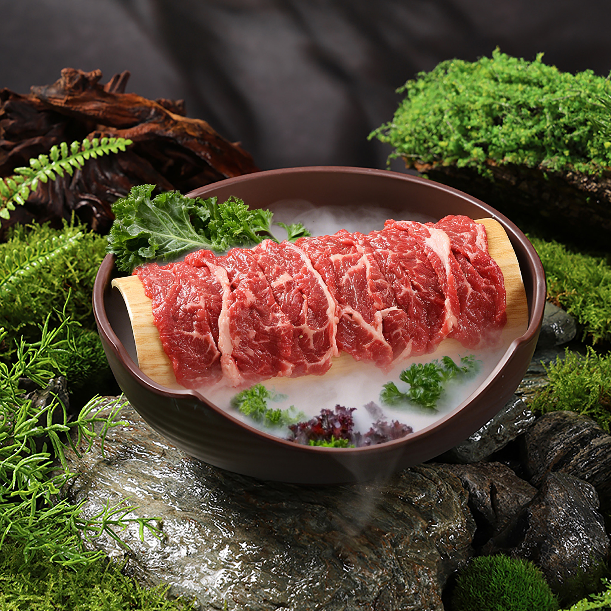 山野风密胺餐具火锅配菜盘鲜切牛肉刺身干冰盘摆盘烤肉盘专用商用,餐饮具,盘,淘宝优惠券,粉丝福利购,淘宝优惠卷