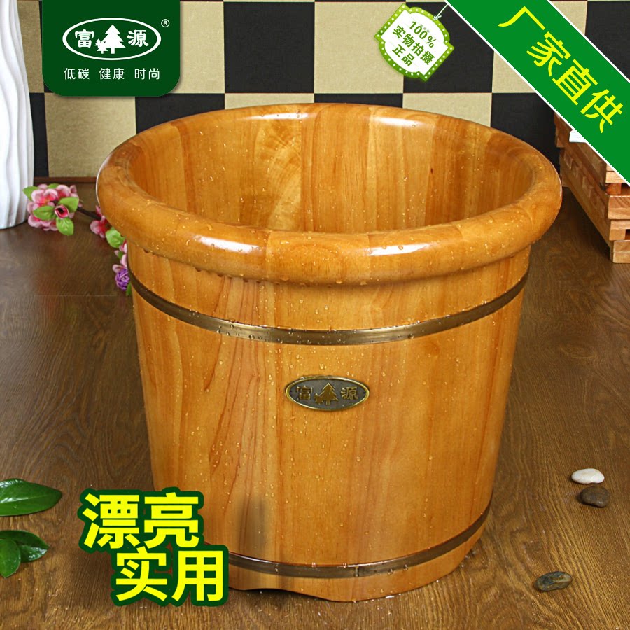 橡胶木泡脚木桶洗脚木盆足浴盆