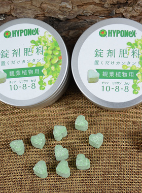 日本原装花宝HYPONeX绿色 爱心糖 多肉植物增肥增厚整盒 约70粒