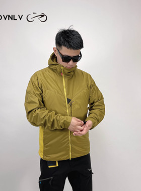 秋冬季新品男子户外轻薄棉服轻便运动外套连帽宽松超薄款