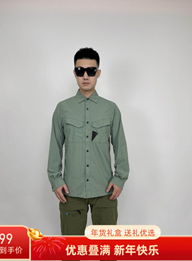 新品男女同款户外防晒同款长袖衬衫10731