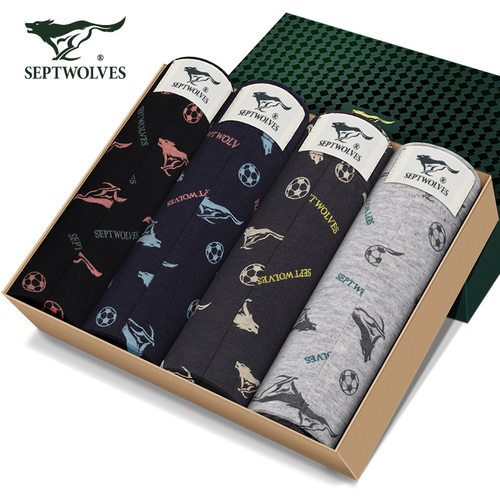 七匹狼纯棉男士抗菌内裤