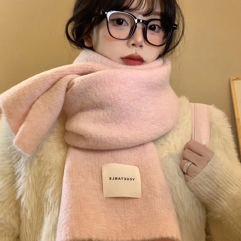 高品质~含羊毛针织围巾