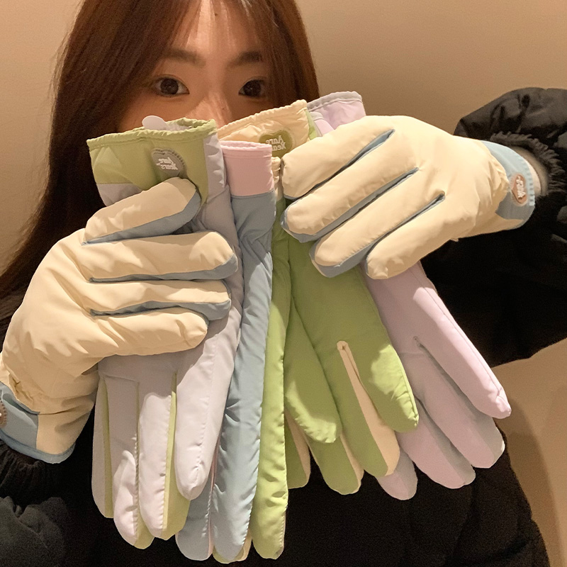 户外滑雪手套女冬季分指可触屏