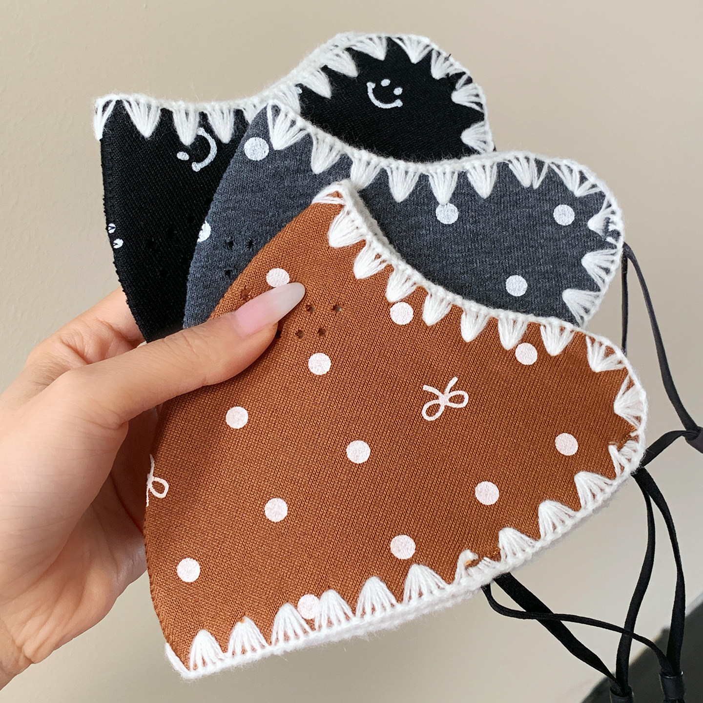 波点保暖口罩女士秋冬季高颜值护眼角显脸小加厚防风防寒骑行面罩,服饰配件/皮带/帽子/围巾,防晒面纱/面罩,淘宝优惠券,粉丝福利购,淘宝优惠卷