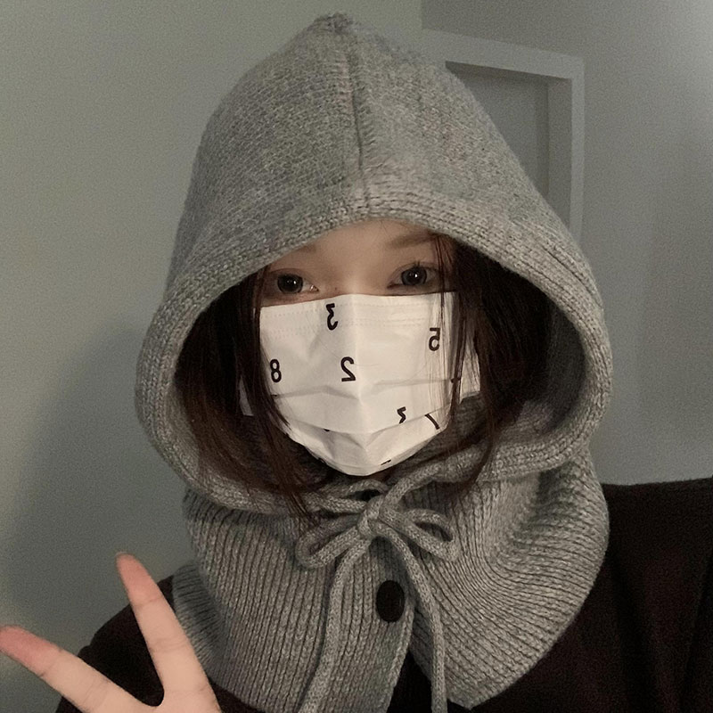 针织毛线巴拉克拉法帽