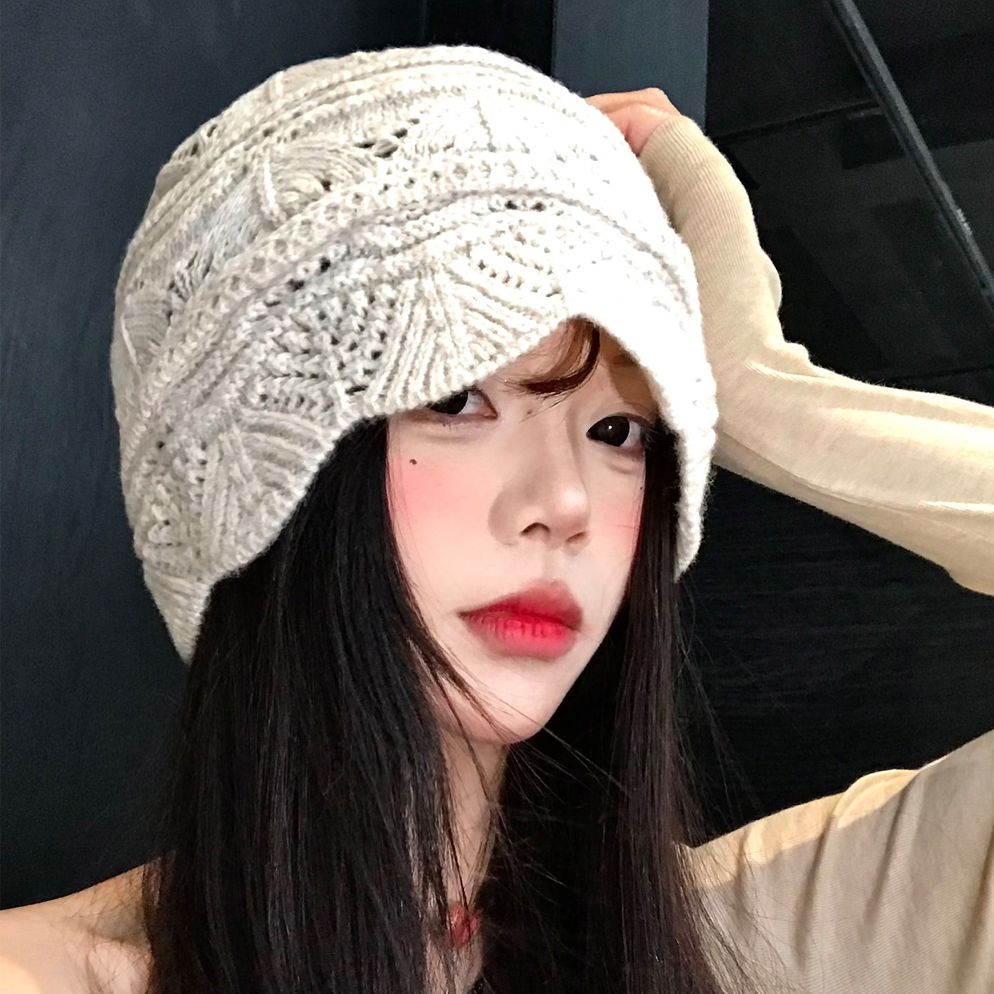 手工钩花镂空针织帽女春夏日系百搭显脸小包头帽文艺大头围冷帽子,服饰配件/皮带/帽子/围巾,帽子,淘宝优惠券,粉丝福利购,淘宝优惠卷