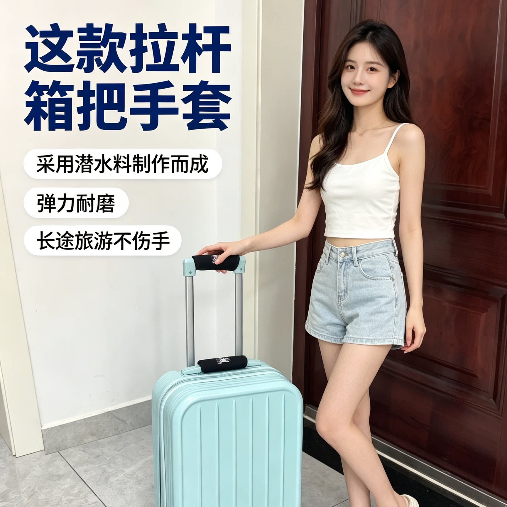 烩之烊旅行箱把手套加厚防水耐磨