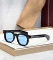 Black Silver Frame Blue Lens