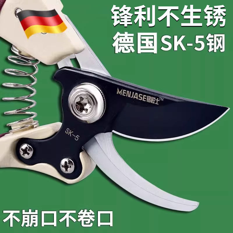 德国精工sk5果树剪树枝专用剪刀粗枝花剪修枝剪家用园艺省力修花