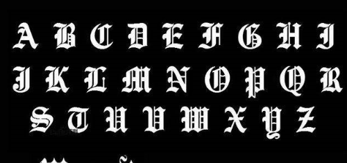 球鞋定制哥特字体字母数字diy镂空模板上色手绘模具aj1刮刮乐喷涂