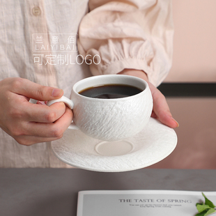 釉下彩陶瓷咖啡杯女士个人专用拉花杯拿铁杯手握杯精致下午茶杯具