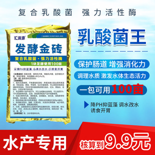 乳酸菌种原粉发酵剂EM菌水产养殖专用调水净水浓缩高活菌砖益生菌