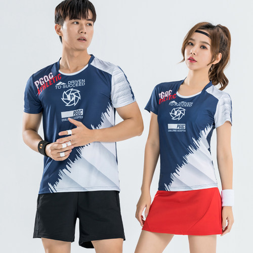 佩琪酷2026夏季新款羽毛球运动服男女套装修身速干短袖上衣潮团购 - 封面