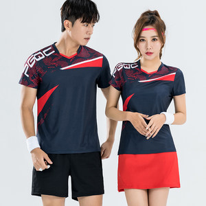 佩琪酷新款羽毛球服运动套装男女短袖T恤速干款团队比赛定制包邮