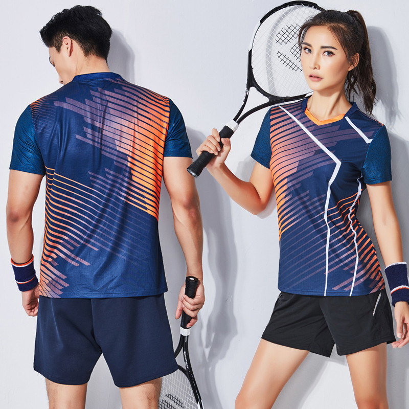 佩琪酷2026新款羽毛球服女款速干夏季短袖运动服套装男透气网球服