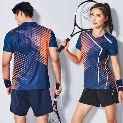 佩琪酷2026新款羽毛球服女款速干夏季短袖运动服套装男透气网球服 - 封面