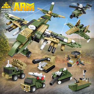 开智新国力雄鹰颗粒拼插积木导弹车火箭炮益智玩具生日礼物男