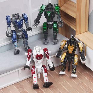 合金钢甲兽猛兽变形机器人虎狼狮豹男孩玩具益智儿童生日礼物