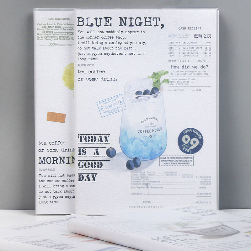 初品胶套笔记本子文具B5大号清甜夏日横线日记事手账今日冰饮