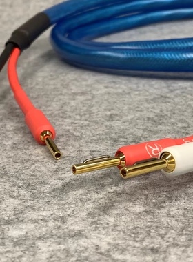 德国SOMMER旗舰Blue蓝水240发烧HIFI音响喇叭音箱线紫铜金香蕉头