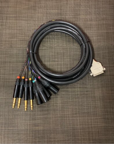 canare佳耐美DB25八路8通道4卡农公4大三芯音频线录音rem声卡