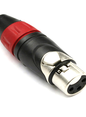 AMPHENOL卡侬头AX3F三芯XLR平衡母话筒麦克功放卡农母插头AX3M公