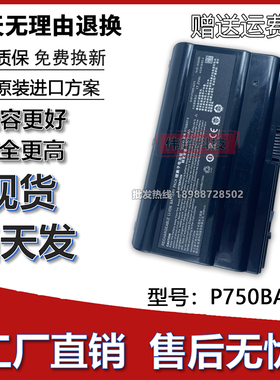 适用未来人类X599 X799 蓝天P770ZM P750BAT-8 P751ZM 笔记本电池