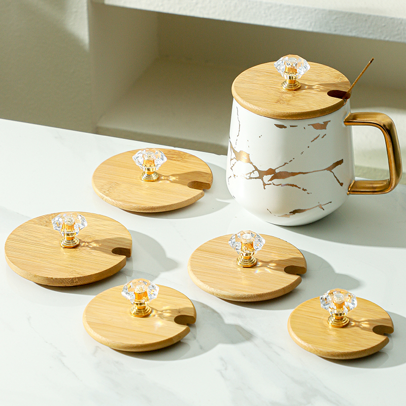 竹木盖开口通用大口径茶杯盖单卖