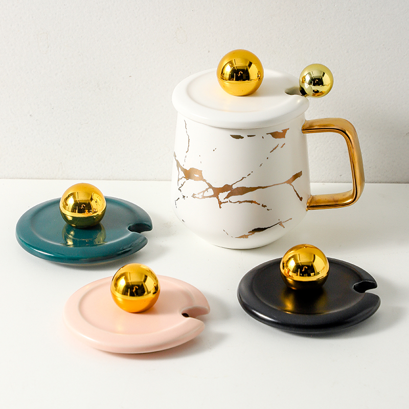 马克杯盖带缺口通用圆形万能防尘