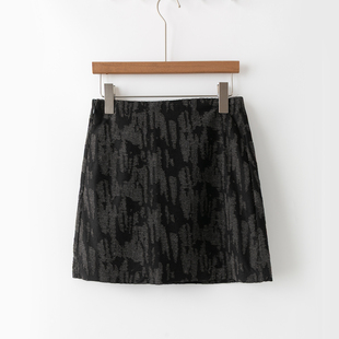 显瘦气质 新款 印花百搭减龄 时尚 半身裙 夏季 短款 外贸韩版