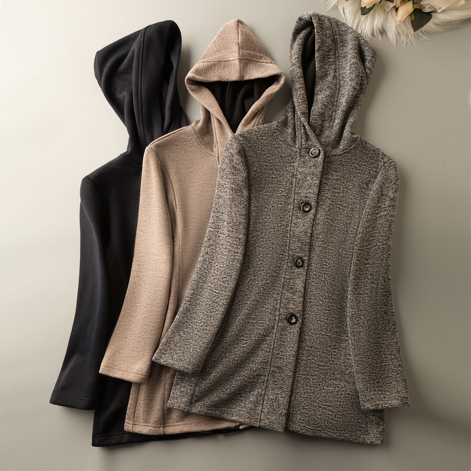 保暖舒适单排扣加绒百搭简约