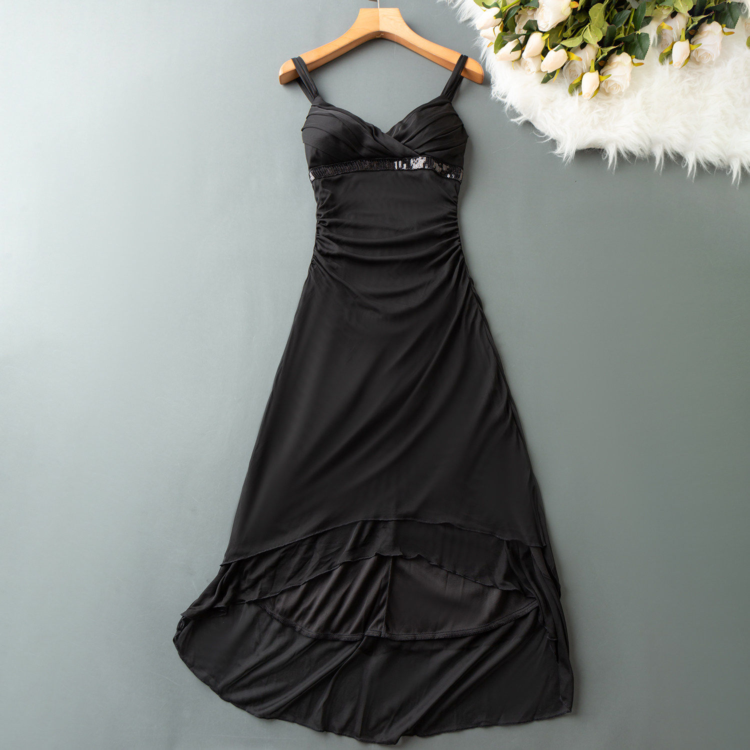 夏款新款气质女装性感显瘦礼服中长V领吊带抹胸修身礼服连衣裙Q50,女装/女士精品,连衣裙,淘宝优惠券,粉丝福利购,淘宝优惠卷