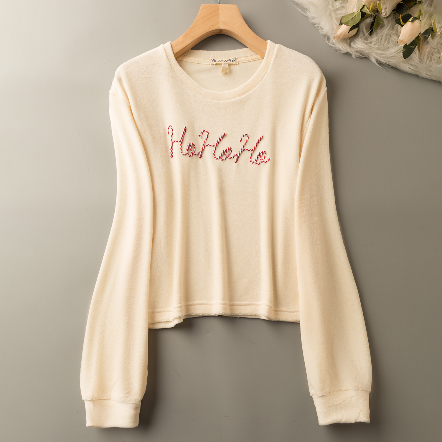 春秋外贸韩版时尚新款  休闲百搭  活力减龄  圆领长袖套头绒上衣