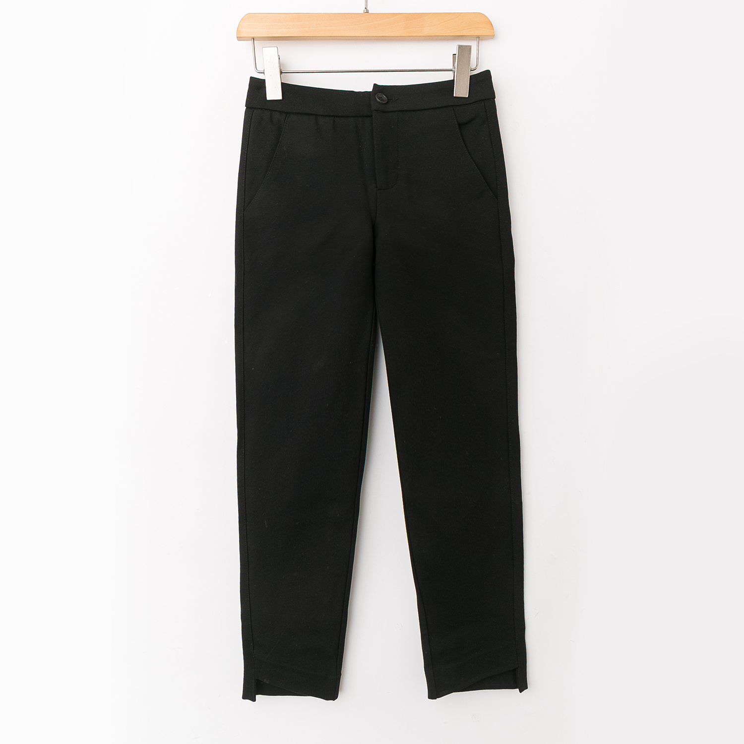 纯色显瘦气质休闲九分裤长裤