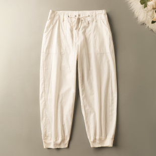 收脚口螺纹休闲裤 春秋外贸韩版 活泼青春 百搭休闲时尚 新款