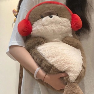 海豹玩偶毛绒玩具床上睡觉抱枕海獭公仔可爱超软抱枕女生日礼物